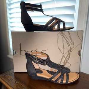 Brand New b.o.c (born) Gabriel Black Sandel Size 7